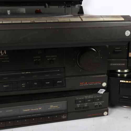 287 - Technics stereo cassette deck RS-B605, Technics Core synthesiser stereo tuner ST-G50L, Technics ster... 