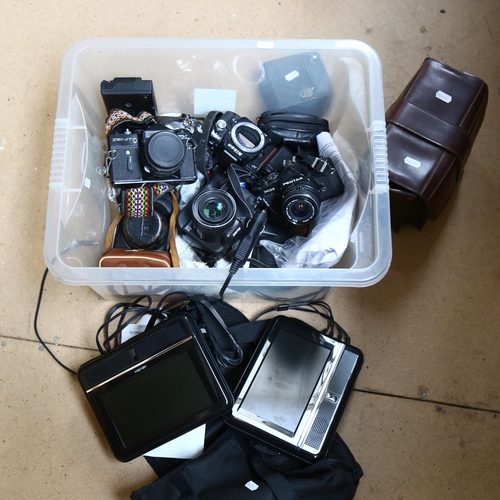 308 - Various Vintage cameras and accessories, including Kodak, Zenit etc