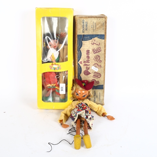 335 - 2 boxed Pelham puppets - Gypsy and another