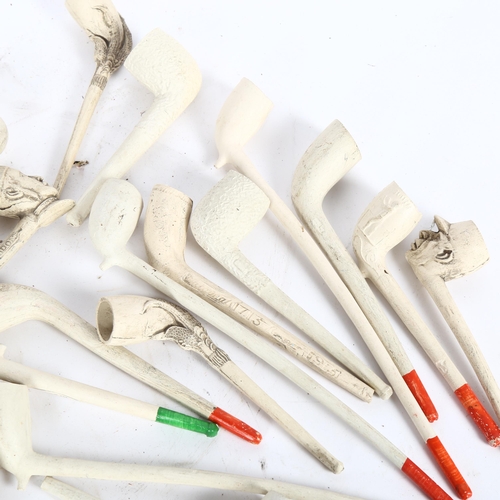 337 - Assorted Antique clay pipes