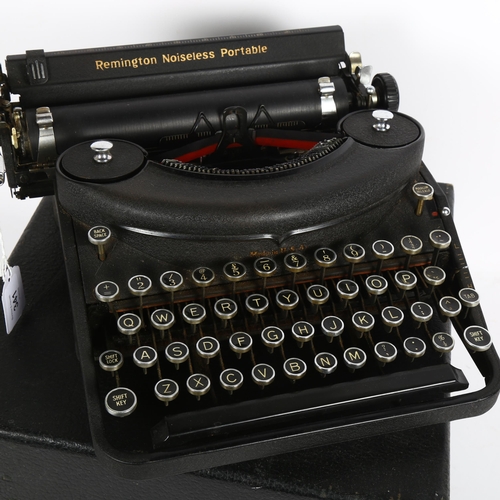 341 - A Remington Noiseless portable typewriter with case