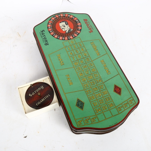 Sarony Cigarettes Monte Carlo Roulette tin, circa 20s/30s, complete ...