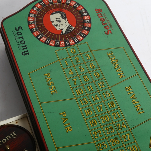 Sarony Cigarettes Monte Carlo Roulette tin, circa 20s/30s, complete ...