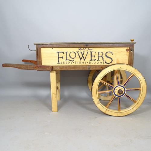 2582 - A market flower cart, 160cm x 88cm x 56cm