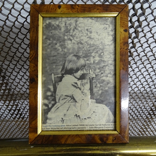 2616 - A Victorian brass single bed, understood to have previously been owned by Alice Liddell, Lewis Carro... 