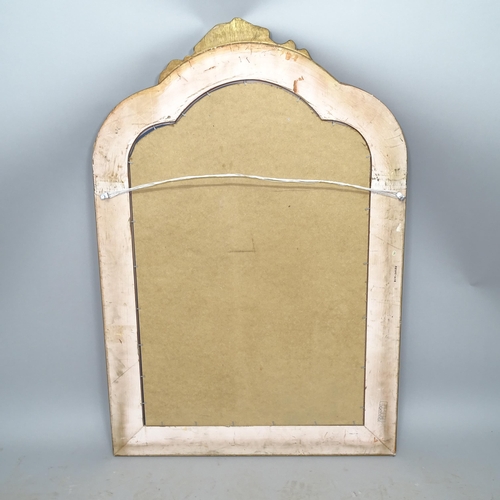 2635 - A modern gilt painted wall mirror in resin frame, 79cm x 118cm