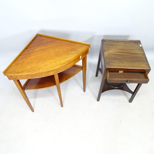 2649 - An Antique mahogany washstand, with single frieze drawer, 35cm x 53cm x 35cm, and a mahogany corner ... 