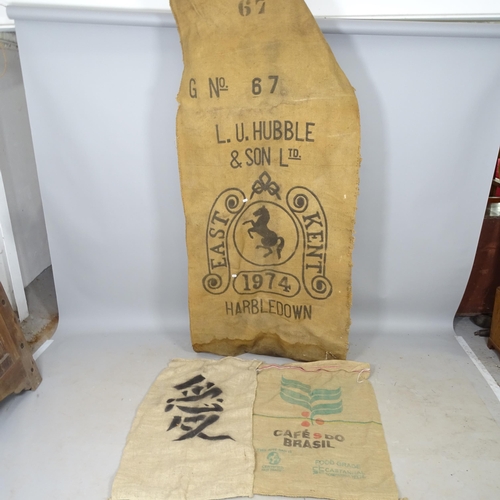 2715 - 3 various hemp sacks