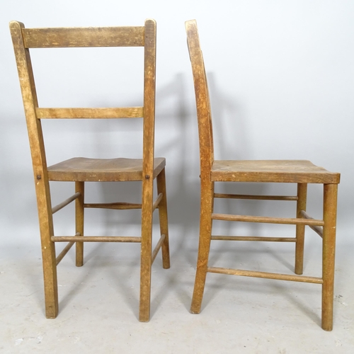 2656 - A set of 6 elm dining chairs