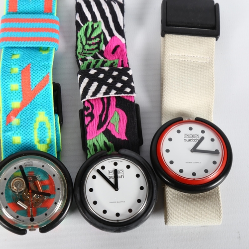 1581 - Four 1980s' Swatch POP watches, in case