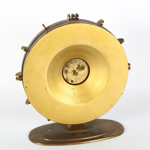 1582 - MAX BILL for Europa, a 1950s' sunburst mantel clock, height 25cm