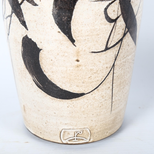 1602 - RAYMOND EVERETT, Rye, a mid-century studio pottery vase, with makers mark, height 23cm