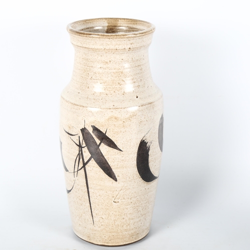 1602 - RAYMOND EVERETT, Rye, a mid-century studio pottery vase, with makers mark, height 23cm