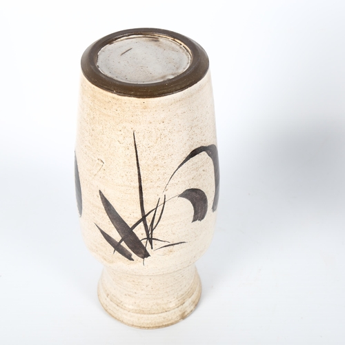 1602 - RAYMOND EVERETT, Rye, a mid-century studio pottery vase, with makers mark, height 23cm