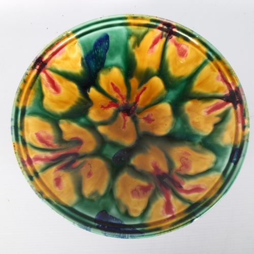 1634 - JANICE TCHALENKO for Poole pottery, a limited edition bowl on raised foot, in original box, dia 27cm