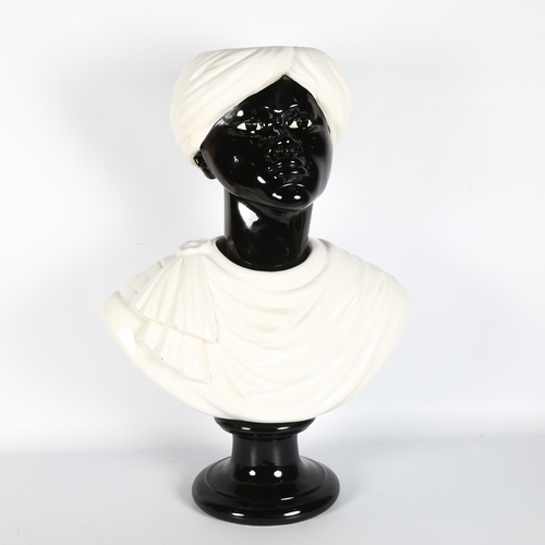 1648 - PIERO FORNASETTI, Circa 1960, large bust of a Moor, height 60cm