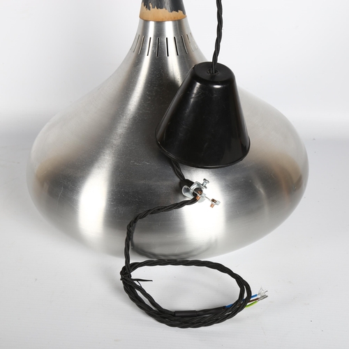 1662 - JO HAMMERBORG for Fog and Morup, Denmark, a spun aluminium pendant light, fitting height 37cm