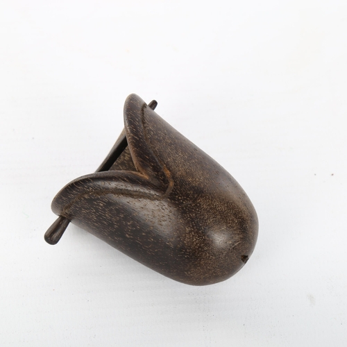 1059 - Carved wood genital piercing, Sarawak, Borneo, Iban Tribe, length 6cm