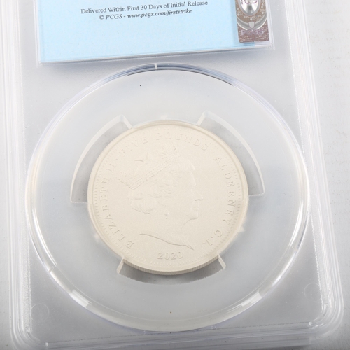 1188 - Silver £5 Alderney Mint Three Graces coin, matte proof, limited edition no. 115/250 with certificate... 