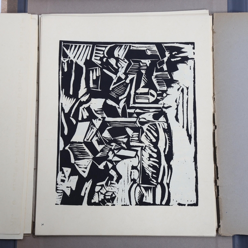 2009 - Pour La Tchecoslovaquie 1939, folio of 15 linocut prints, including works by Pablo Picasso, Marc Cha... 