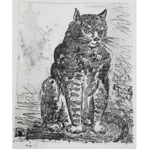 2013 - Pablo Picasso, sugarlift etching, the cat (Buffon Series), 1936/1942, on ambroise watermarked paper,... 