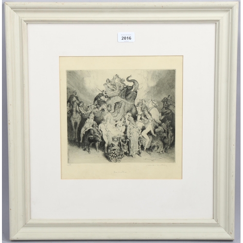2016 - Norman Lindsay (Australian, 1879 - 1969), etching, Merchandise, signed and numbered in pencil, plate... 