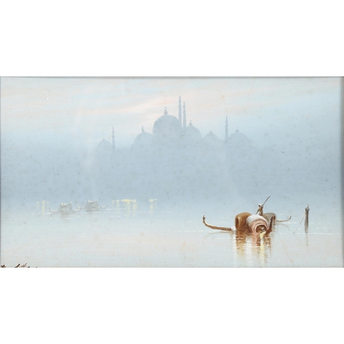 2067 - **DESCRIPTION CHANGE** *Frank Holme (1879 - circa 1930), gouache, the Suleymaniye Mosque Istanbul, 1... 