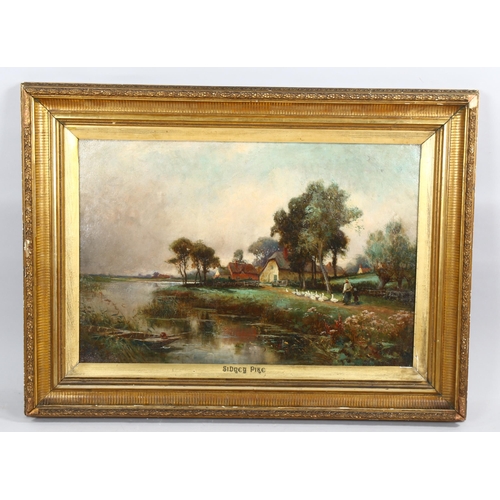 2101 - Sidney Pike, oil on canvas, rural scenes, 51cm x 76cm, framed