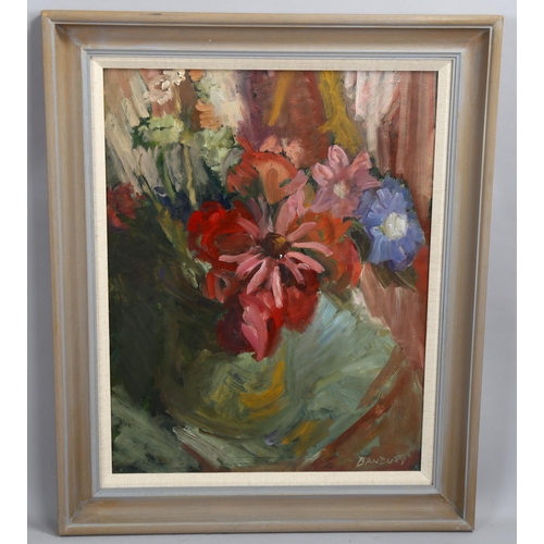 2123 - Banbury, contemporary oil on board, still life, signed, 60cm x 45cm, framed