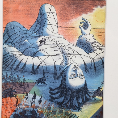 2182 - Edward Bawden (1903-1989), original colour lithograph on paper, Prisoner, from Gullivers Travels, pu... 