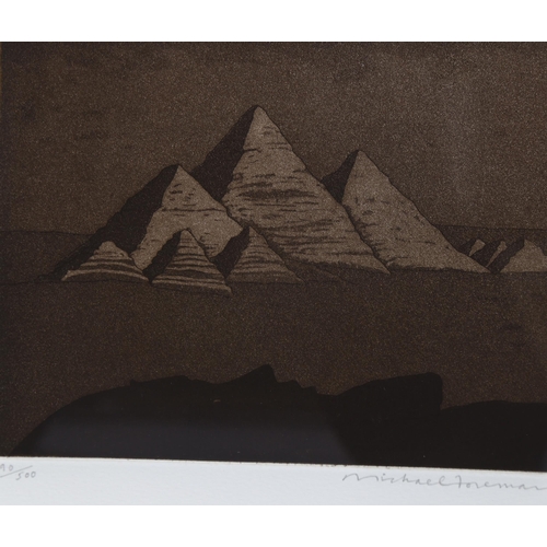 2196 - Michael Foreman (1938), limited edition wood etching and aquatint on copper on Arches paper, An Egyp... 