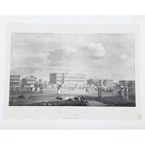 2205 - 28 panoramic views of Calcutta by William Wood, published 1833, images 22cm x 37cm, bound