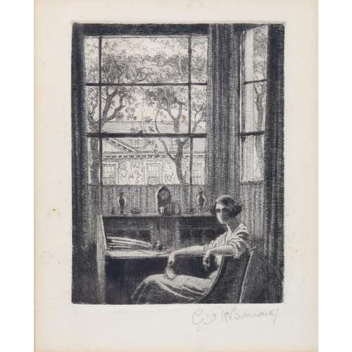 2222 - Cyril Henry Barraud, 3 etchings, all signed in pencil, largest 15cm x 11cm, framed (3)