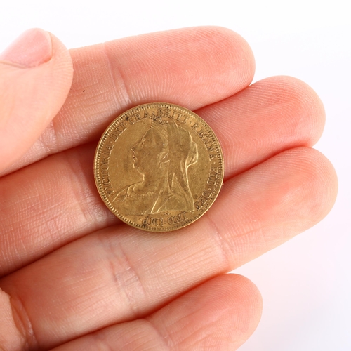 208 - A Victoria 1893 gold full sovereign coin, 7.9g