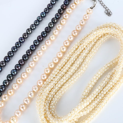 429 - 3 freshwater pearl necklaces