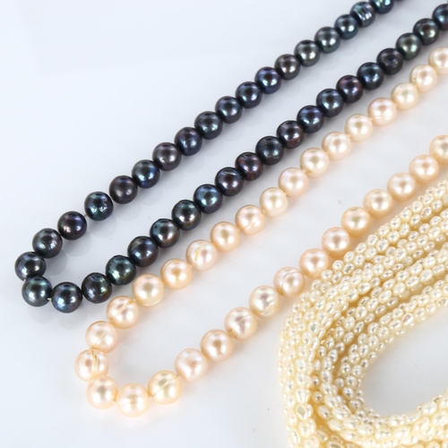 429 - 3 freshwater pearl necklaces