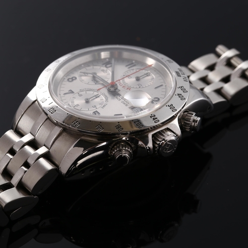 45 - TUDOR - a stainless steel Prince Date Tiger automatic chronograph bracelet watch, ref. 79280P, circa... 