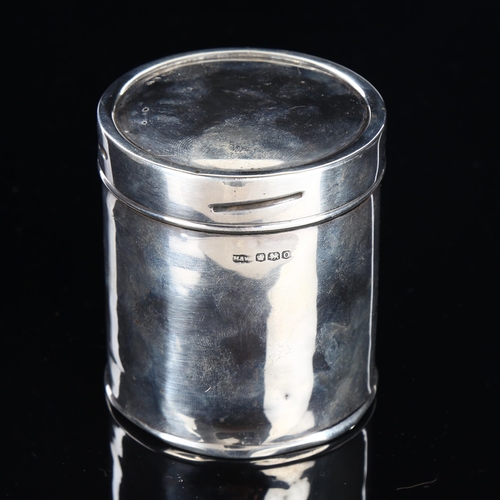 502 - MAPPIN & WEBB - an Art Deco silver Gold Flake tobacco tin, inscribed 