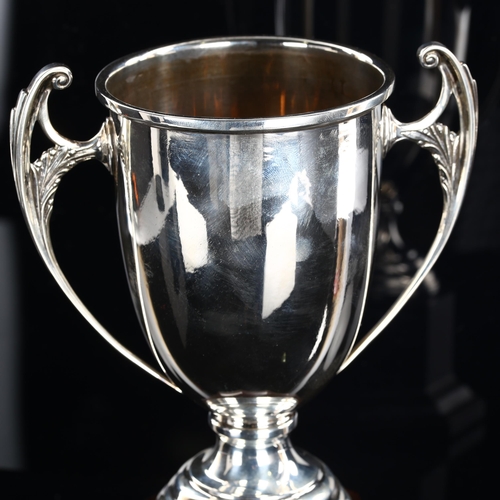 563 - A George VI silver 2-handled trophy cup, on Bakelite base, by William Neale & Sons Ltd, hallmarks Bi... 