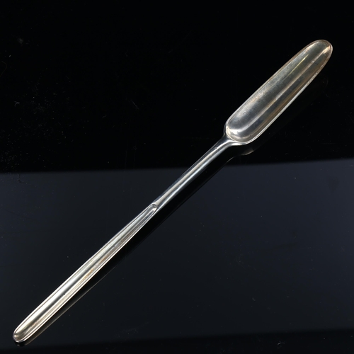 577 - A George III silver double-ended marrow scoop, by Alexander Barnet, hallmarks London 1765, length 24... 