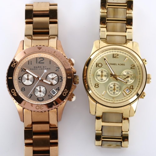 69 - 2 lady's wristwatches, comprising Marc Jacobs and Michael Kors, both working (2)