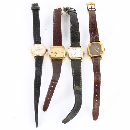 70 - 4 lady's wristwatches, including Omega, Raymond Weil, Tissot and Tressa (4)