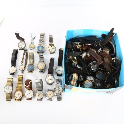 35 - A large quantity of wristwatches, including Seiko, Rotary, Timex etc