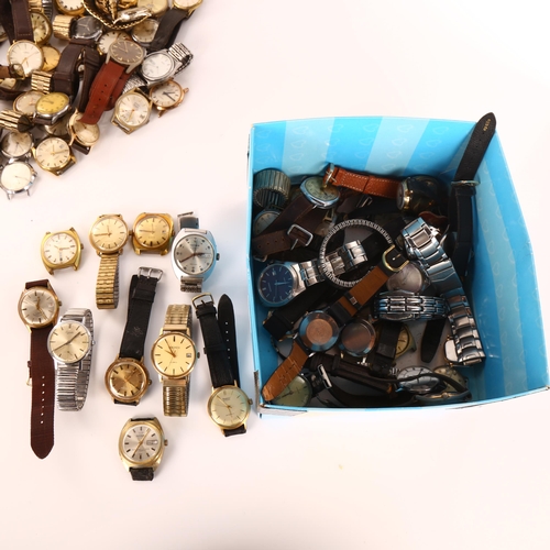 35 - A large quantity of wristwatches, including Seiko, Rotary, Timex etc