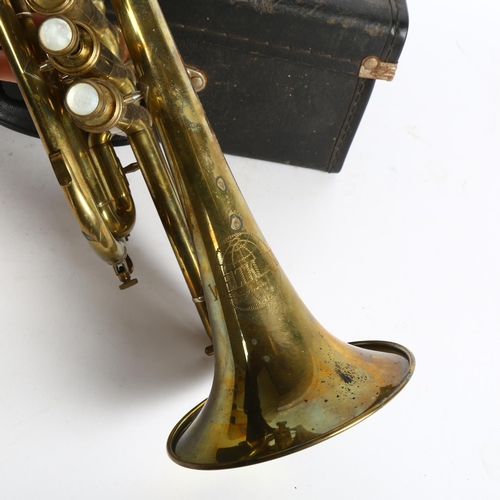 230 - A Weltklang cornet, with carry case