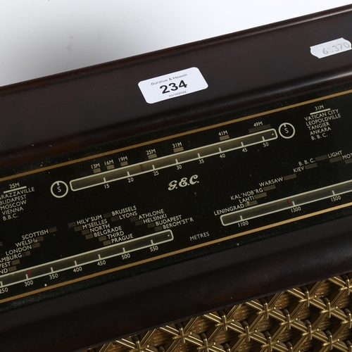 234 - General Electric Company Ltd (GEC Ltd) 1950s valve radio
231-234 sold together