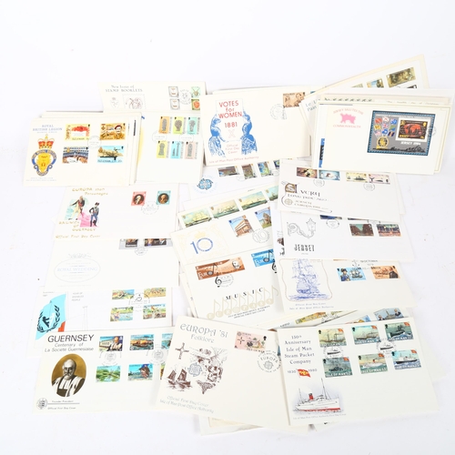 87 - Various Isle of Man, Jersey and Guernsey First Day Covers