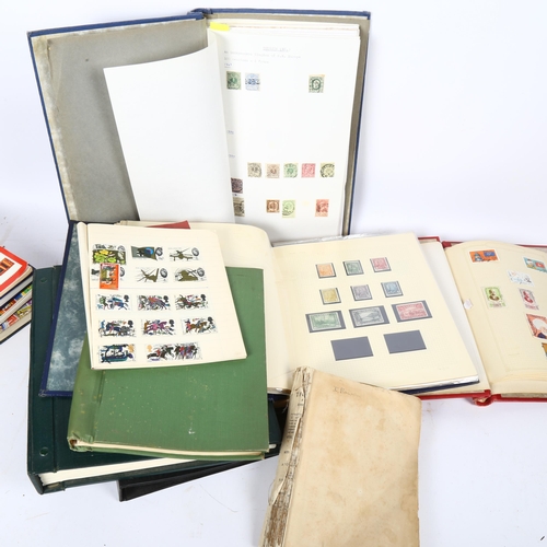 94 - A quantity of postage stamp albums, containing various world stamps