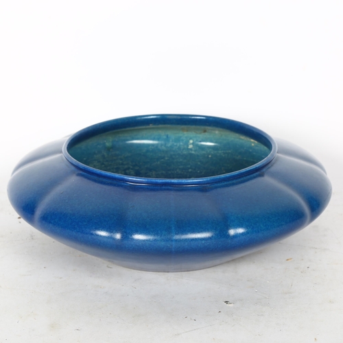 738 - A Pilkingtons Royal Lancastrian powder blue glaze bowl, 23cm