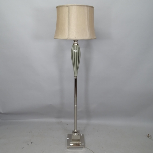 2161 - A modern Art Deco style standard lamp, height overall 173cm